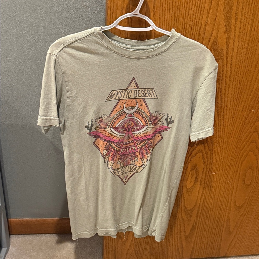 Mystic Desert Graphic Tee in Sage